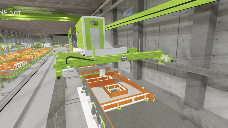 VR precast plant models