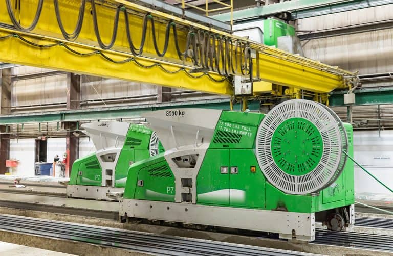 Elematic Extruder P7 for precast hollow core production