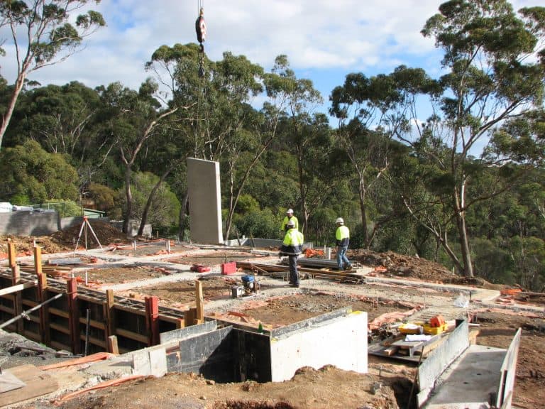 Installation of sandwich panels on-going