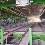 Hollowcore production line, Hansung PCC, Asan factory, South Korea