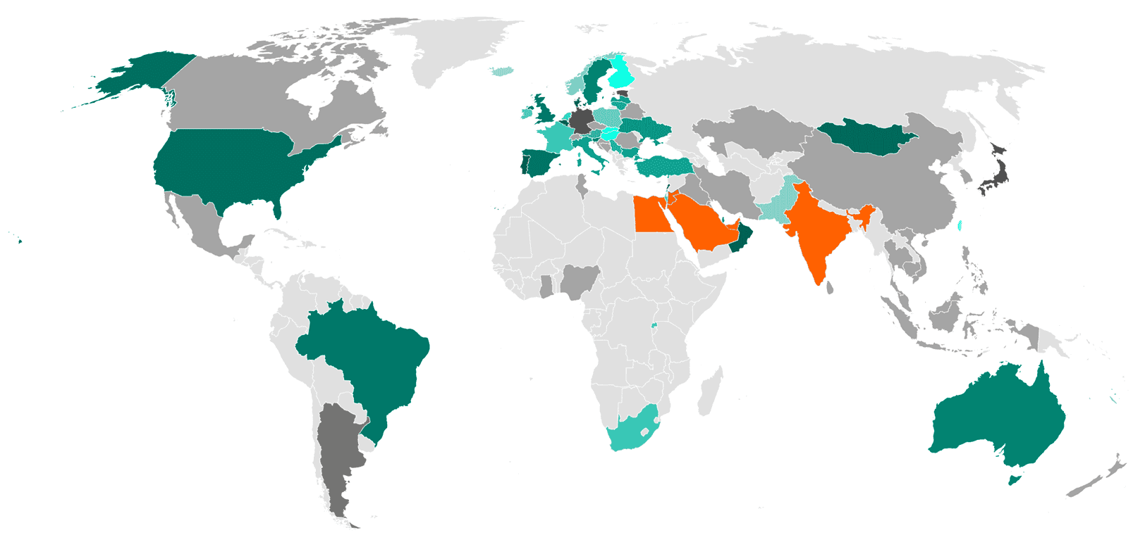 A map of Elematic company presence