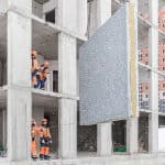 Installing a precast concrete sandwich wall