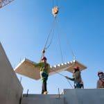 Installing precast stairs