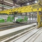 Hollowcore plank production line, Mid-States Concrete Industries, USA