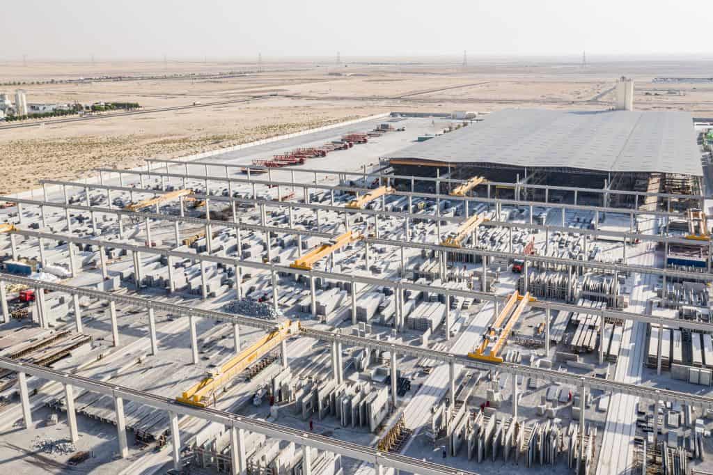 Storage yard, United Precast Concrete Dubai, UAE