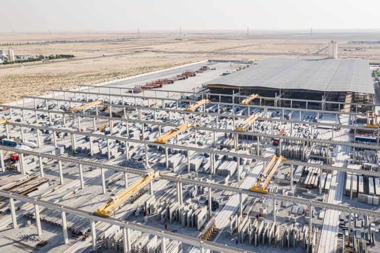 Storage yard, United Precast Concrete Dubai, UAE