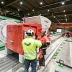 Hollowcore slab production line, Lujabetoni Järvenpää, Finland