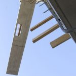 Precast half slab, lifting on site