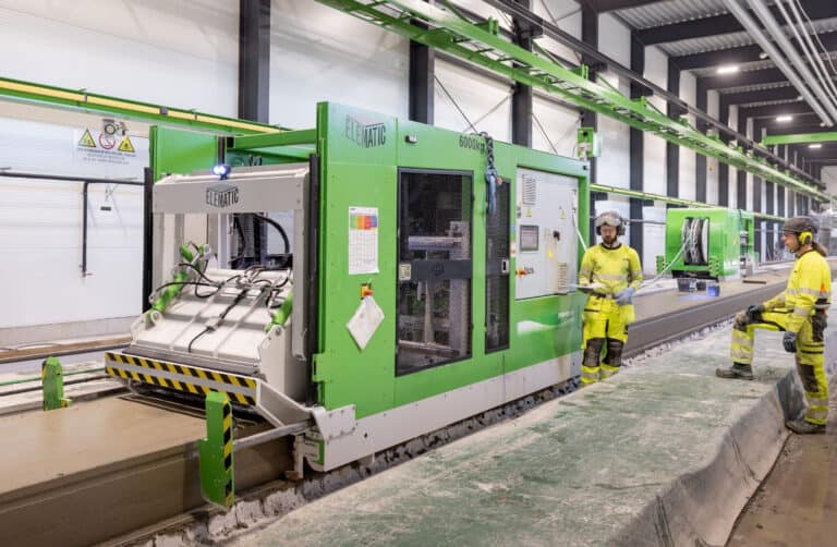 Modifier E9 in operation at Contiga hollow core plant in Norway