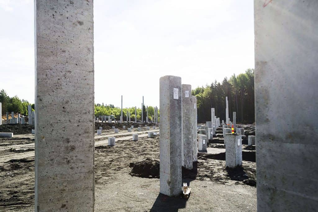 Precast piles used for a foundation