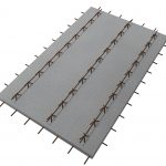 Precast concrete half slab, non-stressed