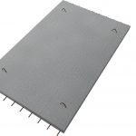 Precast concrete half slab, pre-stressed