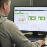 Elematic Plant Control precast software: wall production module in use