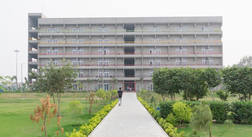 Precast concrete building: O.P. Jindal Global University campus, Sonipat, India