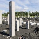 Precast piles, used for a foundation