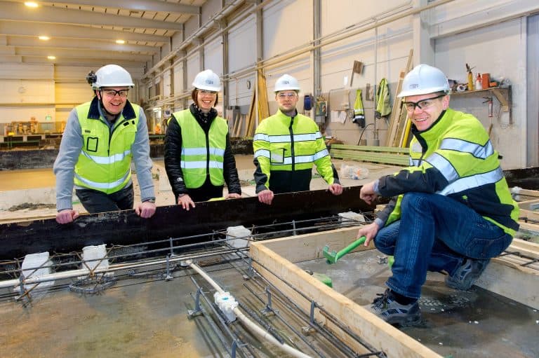 Elematic team visiting a precast wall plant