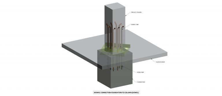 Precast joint for seismic areas: foundation-to-column-dowel connection