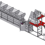 Elematic Batching and mixing plant P7-40, drawing