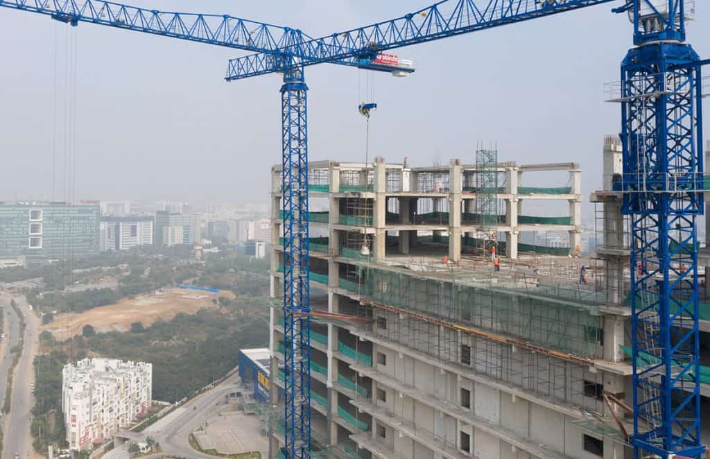 Full precast office building, Galaxy, in Hyderabad, India