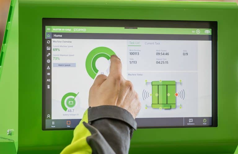 Automatic hollow core plotting, Plotter E9 user interface