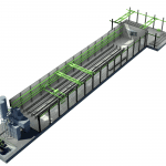 Combined hollow core and frame line