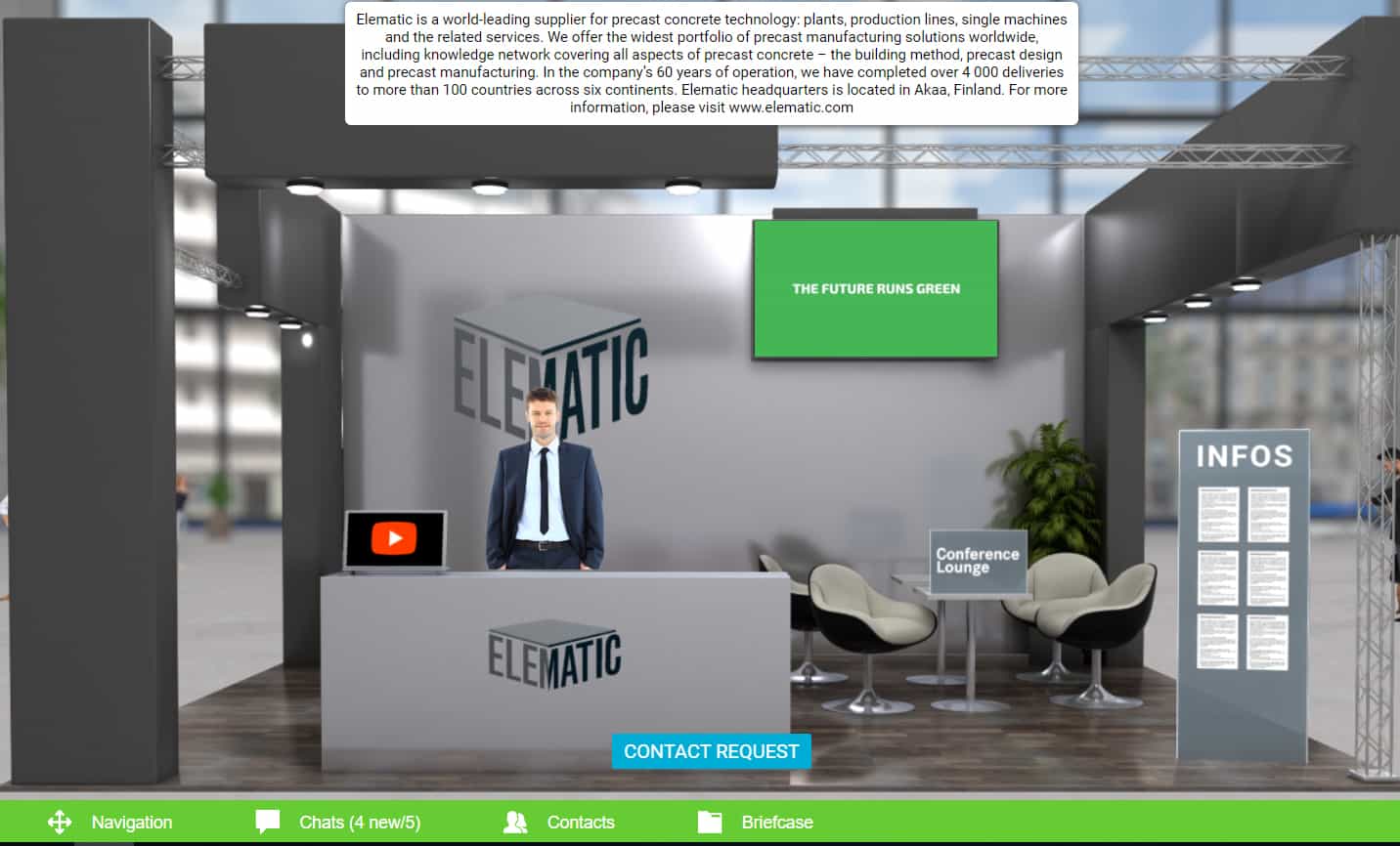 ICCX Digital 365, the Elematic booth