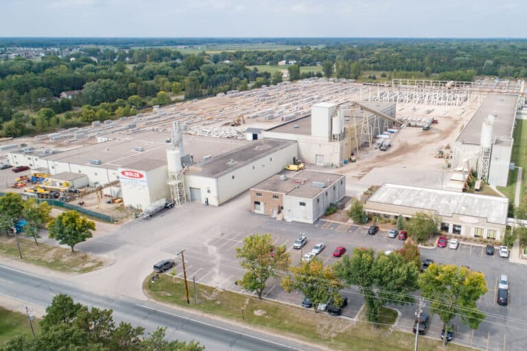 Molin Concrete Products precast plant in Minnesota, USA.