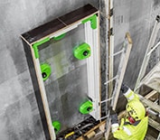 Straight corner in precast formwork with FaMe magnet shuttering