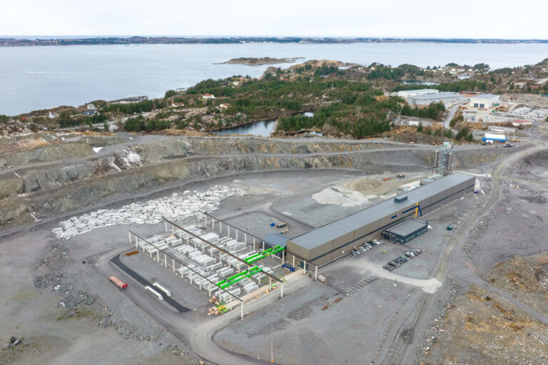 Contiga hollow core precast plant in Norway