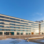 Portus building with precast concrete facade. Photo by Janne Hirvonen.