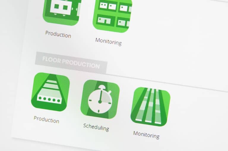 Plant Control precast software user interface icons