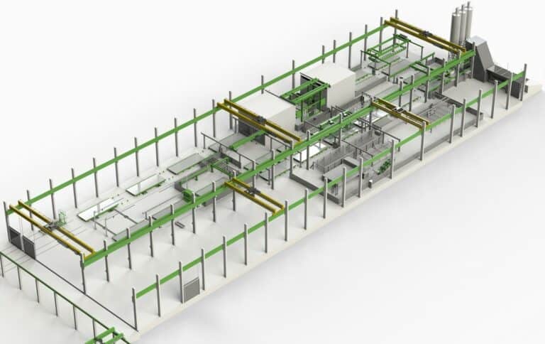 Double Wall PRO production line for producing double walls and filigran.