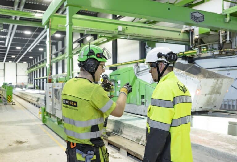 Operator training for precast plant personnel using automatic precast machinery.