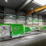 Elematic's automated hollow core machinery in use at Pauli Beton.