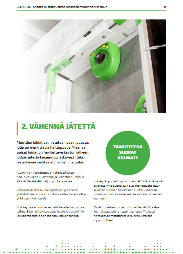 Opas seinä-, palkki- ja pilarivalmistukseen.