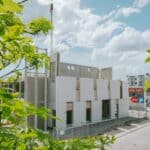 Precast concrete sandwich walls, Fokus community center, Finland