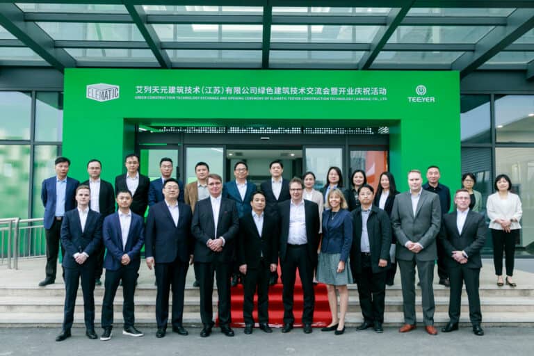 The grand opening of Elematic's production facilities in China.