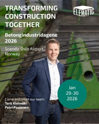 Welcome to meet Elematic at the Betongindustridagene 2026!