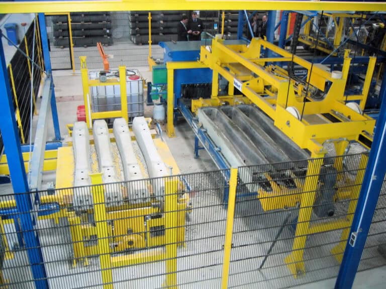 Die Technologie zur Herstellung von Beton-Schwellen bei Vollert Precast Solutions