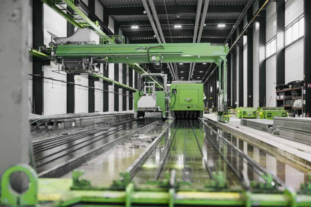 Precast hollow core slab factory