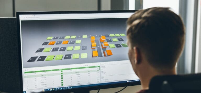 Elematic plant control display view.