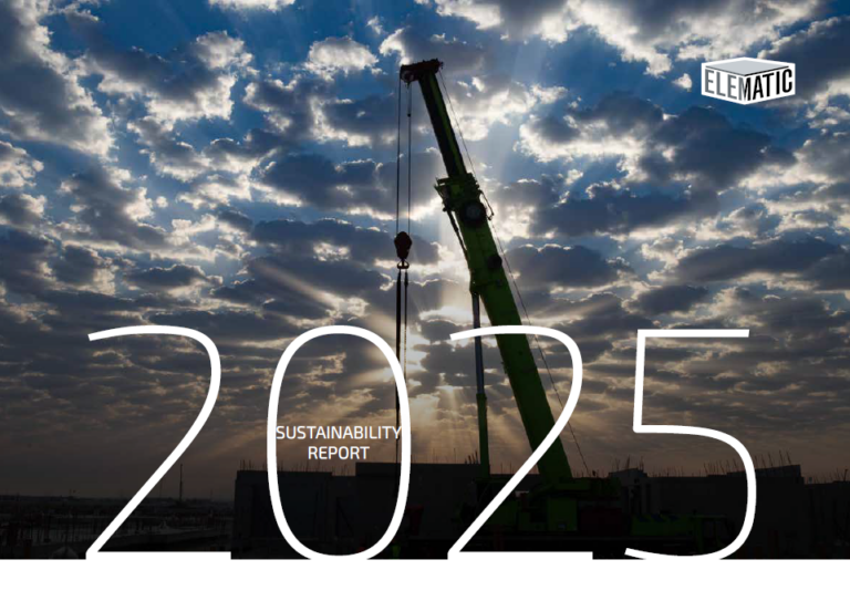 Elematic's ESG report 2025's cover