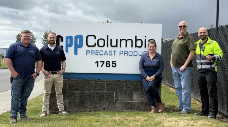 Custom precast production accelerated at Columbia Precast with Elematic FaMe Shuttering 